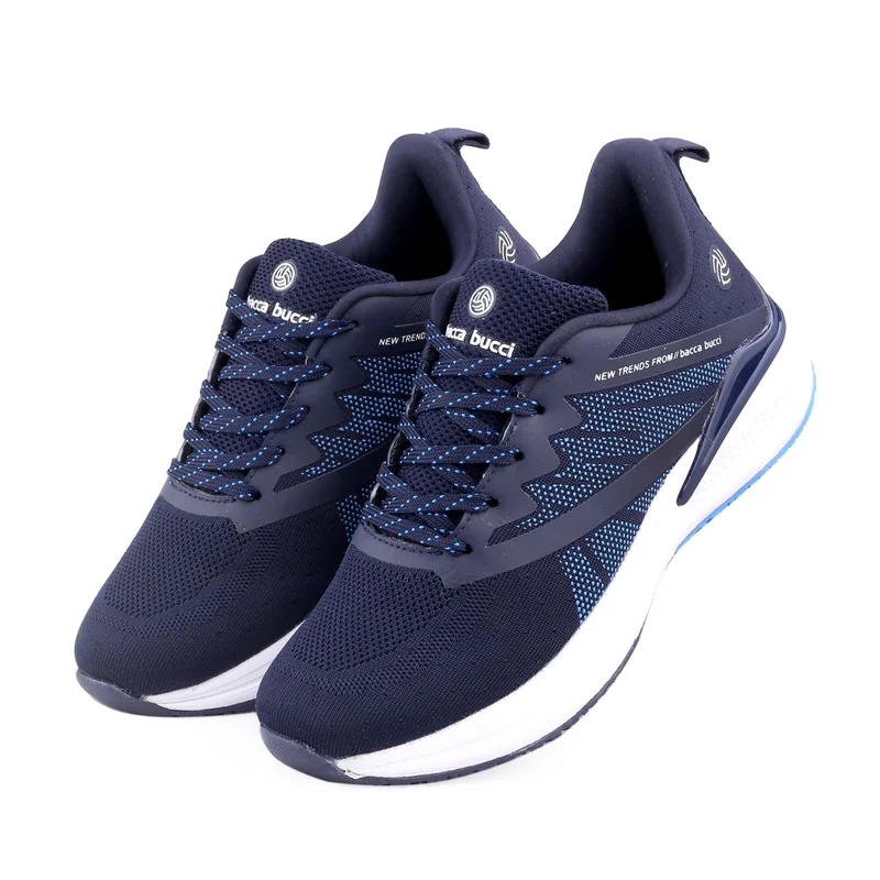 Bacca Bucci Blue Essential Everyday Walking and Running Shoes for Men | Best Price UAE